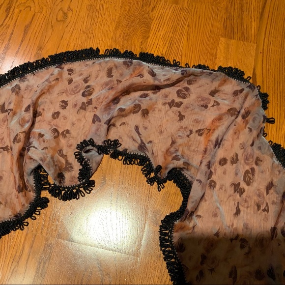 BEADED IRIDESCENT LONG SCRAF - Picture 5 of 10